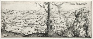サウルスの回心がある風景 作： Augustin Hirschvogel