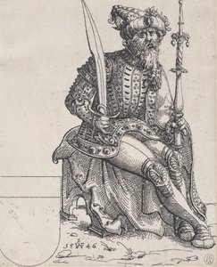 マクシミリアン 1 世、ヘルバースステインより、Rerum Muscoviticarum Commentarii、1546 年。 作： Augustin Hirschvogel
