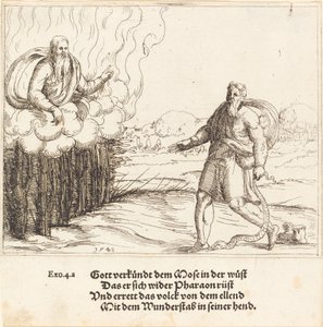 モーセと蛇、1548年。