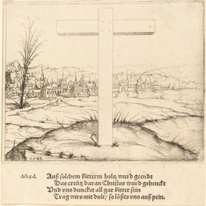 キリストの十字架、1548 年。 作： Augustin Hirschvogel
