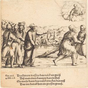 主はマラの水を甘くします, 1548. 作： Augustin Hirschvogel