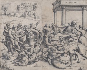 無辜の虐殺、1545年。 作： Augustin Hirschvogel