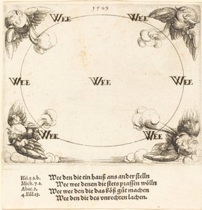 1549 年、『書記とパリサイ人』で災いが発音されます。 作： Augustin Hirschvogel