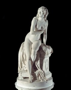 捨てられたプシュケの彫刻 オーギュスタン・パジュー（1730-1809）1791年 パリ、ルーヴル美術館蔵 作： Augustin Pajou