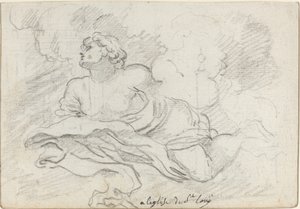 仮定からの天使 [直訳] 作： Augustin Pajou after Charles Mellin