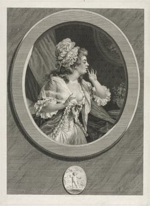 少なくとも控えめであり、あなたは私に頼ることができるペア、1789年。 作： Augustin de Saint Aubin