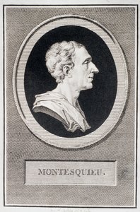 シャルル・ルイ・ド・セコンダ、バロン・ド・モンテスキュー（1689-1755）（彫刻） 作： Augustin de Saint Aubin