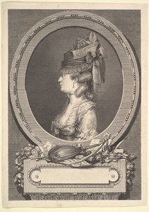 Adrienne-Sophie Marquise de ***、1779の肖像。