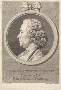 Charles-Antoine Jombertの肖像、1770年。 作： Augustin de Saint Aubin