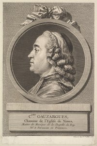シャルルガザルグの肖像、1767年。 作： Augustin de Saint Aubin