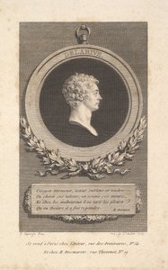 デラリーヴの肖像、1785年。 作： Augustin de Saint Aubin