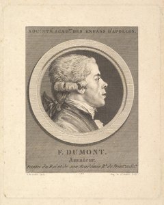 フランソワ・デュモンの肖像、1788年。 作： Augustin de Saint Aubin