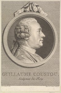 ギヨーム・クストーの肖像、1770年。 作： Augustin de Saint Aubin
