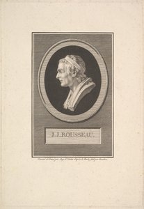 JJルソーの肖像、1801年。 作： Augustin de Saint Aubin