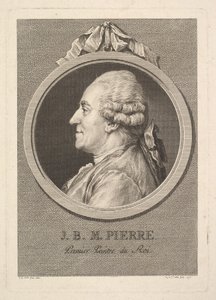 ジャンバティストマリーピエールの肖像、1775年。 作： Augustin de Saint Aubin