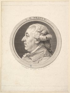 LFプラウトの肖像、1787年。 作： Augustin de Saint Aubin