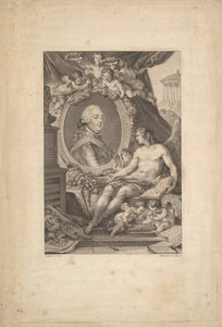オルレアン公ルイ・フィリップの肖像、1778年。 作： Augustin de Saint Aubin