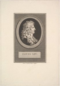 ルイ14世の肖像、1779年。 作： Augustin de Saint Aubin