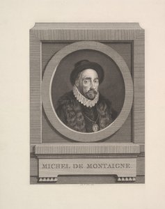 ミシェルドモンテーニュの肖像、1774年。 作： Augustin de Saint Aubin