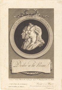 ルイ16世、アンリ4世、ルイ12世 作： Augustin de Saint Aubin after Piat Joseph Sauvage