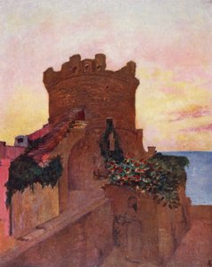 トリオーネ、フォリオ、イスキア島（カラーリトグラフ） 作： Augustine Fitzgerald