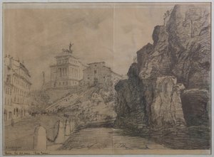ローマの風景 作： Augusto Baracchi