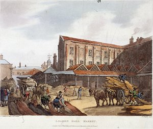 レドンホール マーケット、ロンドン、1809 年
