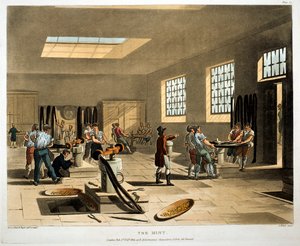 ミント、ロンドン、1808-1811 作： Augustus Charles Pugin, Thomas Rowlandson