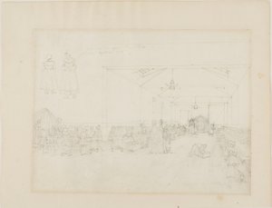 アサイラム、食堂のための研究 作： Augustus Charles Pugin