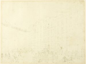 フリート刑務所の習作（『ロンドンの小宇宙』より 作： Augustus Charles Pugin