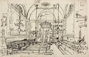 貴族院のための研究 作： Augustus Charles Pugin