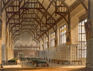 ホールオブトリニティカレッジ、ケンブリッジ、J。ブラック（fl.1791-1831）によって刻まれた「ケンブリッジの歴史」から出版。 R.アッカーマン、1815年（アクアチント色）