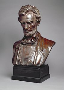 エイブラハムリンカーンの肖像バスト（1809-65）（ブロンズ） 作： Augustus Saint Gaudens