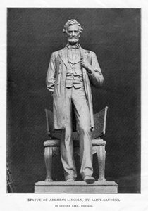 アブラハムリンカーンの像、リンカーンパーク、シカゴ、1887