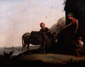 鶏肉のバーゲン 作： Augustus Wall Callcott