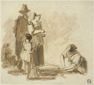 4人の農民 作： Augustus Wall Callcott