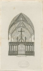 アルトン-聖ヨハネ修道院学校の内部：彫刻、nd [？1842]（印刷） 作： Augustus Welby Northmore Pugin
