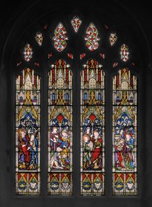 ダビデ＆サウルの聖書の場面、1852年（ステンドグラス） 作： Augustus Welby Northmore Pugin
