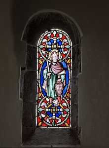 ゴリアテの頭を持つデビッド、1849年（ステンドグラス） 作： Augustus Welby Northmore Pugin
