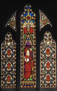 東の窓、祝福されたサクレメント礼拝堂、c.1845（ステンドグラス） 作： Augustus Welby Northmore Pugin