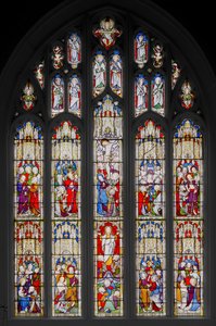 キリストの生涯における出来事、1851年（ステンドグラス） 作： Augustus Welby Northmore Pugin