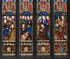聖マリアマグダレンの生涯のイベント、詳細、1848年（ステンドグラス） 作： Augustus Welby Northmore Pugin