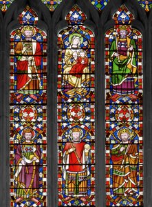 ジェシーツリー、詳細、1848年（ステンドグラス） 作： Augustus Welby Northmore Pugin