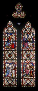 1851年の聖母の生涯の場面を描いた聖母礼拝堂の窓（ステンドグラス） 作： Augustus Welby Northmore Pugin