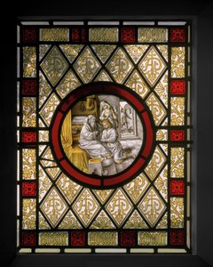 オランダ風ラウンデル付きライブラリウィンドウ、c.1844（ステンドグラス） 作： Augustus Welby Northmore Pugin