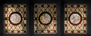 オランダのラウンデルを備えたライブラリウィンドウ、c.1844（ステンドグラス） 作： Augustus Welby Northmore Pugin