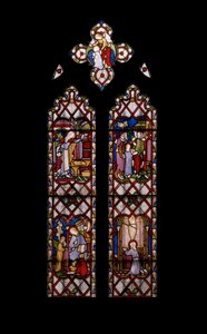 聖母の生涯、1854年頃（ステンドグラス） 作： Augustus Welby Northmore Pugin