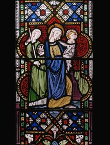 寺院でのプレゼンテーション、1850年（ステンドグラス） 作： Augustus Welby Northmore Pugin