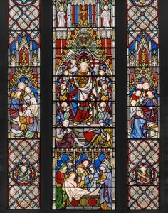 復活のテーマ、詳細、1850（ステンドグラス） 作： Augustus Welby Northmore Pugin