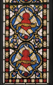 セラフィム、祝福された聖礼拝堂、1845年頃（ステンドグラス） 作： Augustus Welby Northmore Pugin